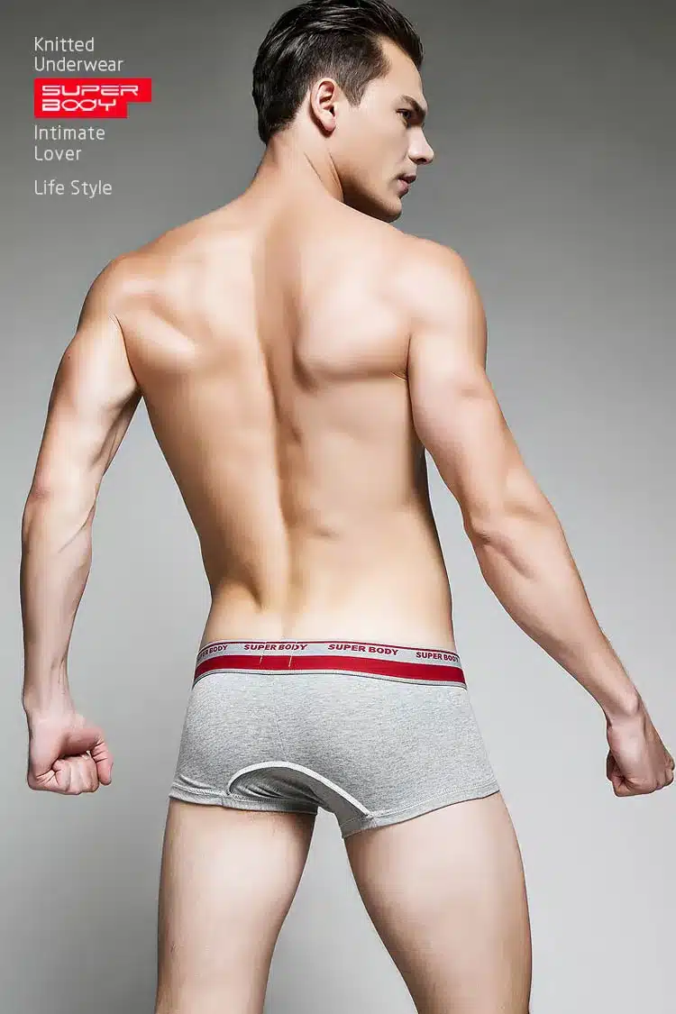SUPERBODY Brand Men's Cotton Sexy Underwear Men Boxer Shorts 2016 New Drawstring Penis Pouch Designed Gay Underwear Boxers 13