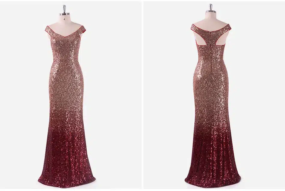 Evening Dress Long Sparkle Ever-Pretty 2017 New V-Neck Women Elegant EP08999 Sequin Mermaid Maxi Evening Party Gown Dress 14