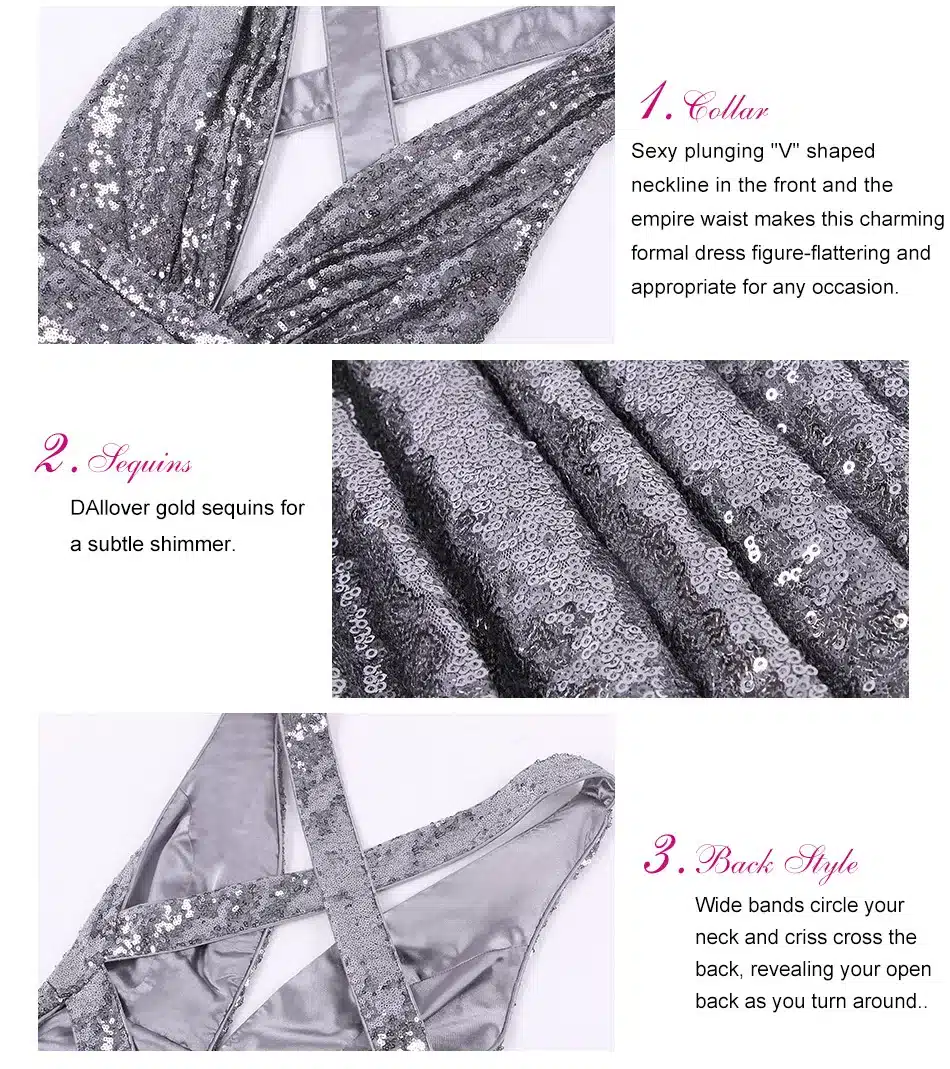 Evening Dress Long Sparkle Ever-Pretty 2017 New V-Neck Women Elegant EP08999 Sequin Mermaid Maxi Evening Party Gown Dress 19