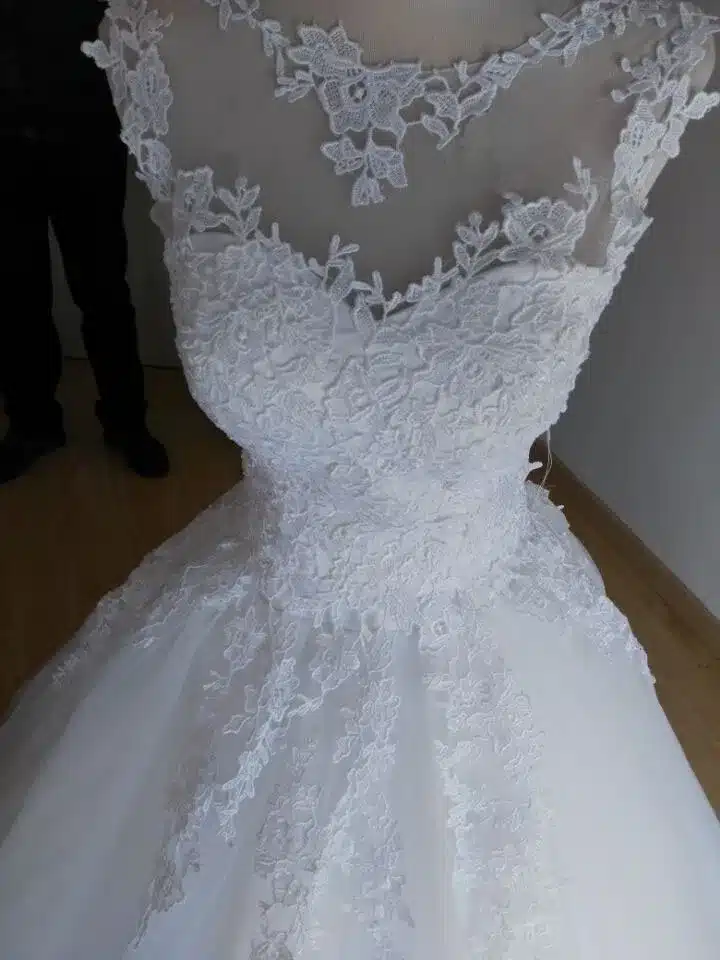 ZJ9036 2016 2017 lace White Ivory A-Line Wedding Dresses for bride Dress gown Vintage plus size Customer made size 2-28W 17