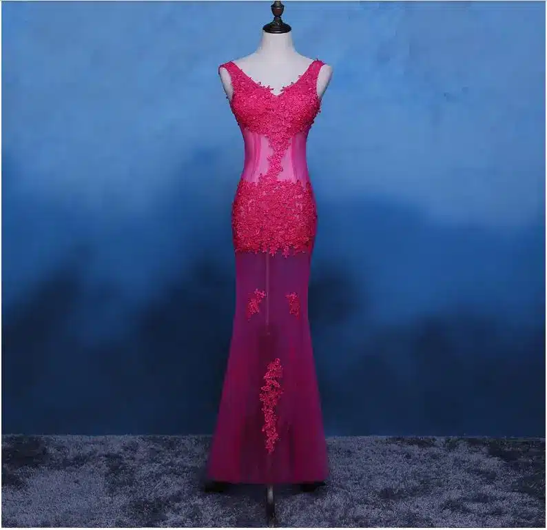DongCMY CG0892 New 2017 formal long party robe de soiree lace plus size kaftan vestido longo V-Neck evening dress 12