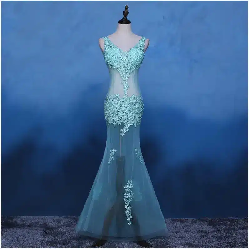 DongCMY CG0892 New 2017 formal long party robe de soiree lace plus size kaftan vestido longo V-Neck evening dress 18
