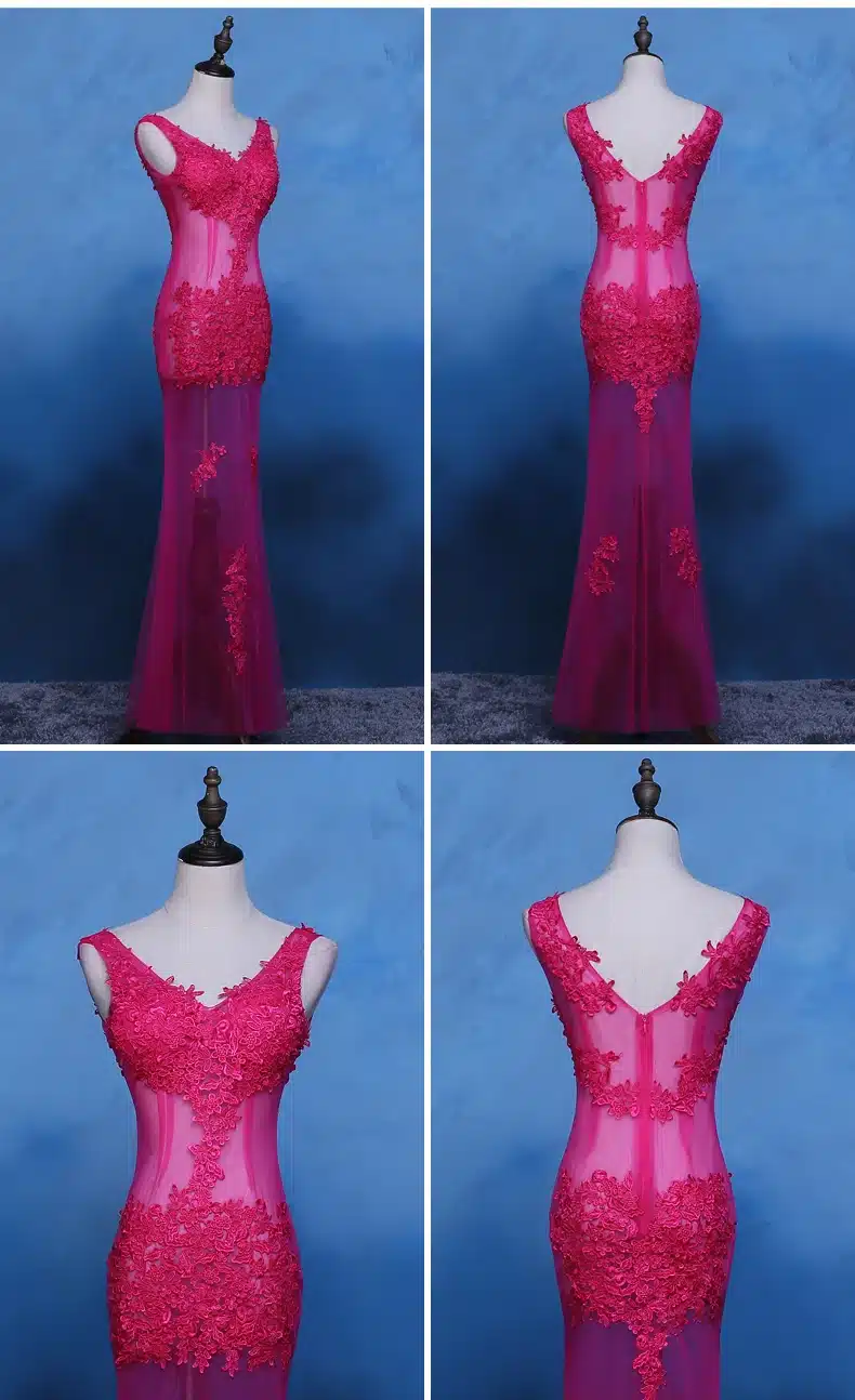 DongCMY CG0892 New 2017 formal long party robe de soiree lace plus size kaftan vestido longo V-Neck evening dress 20