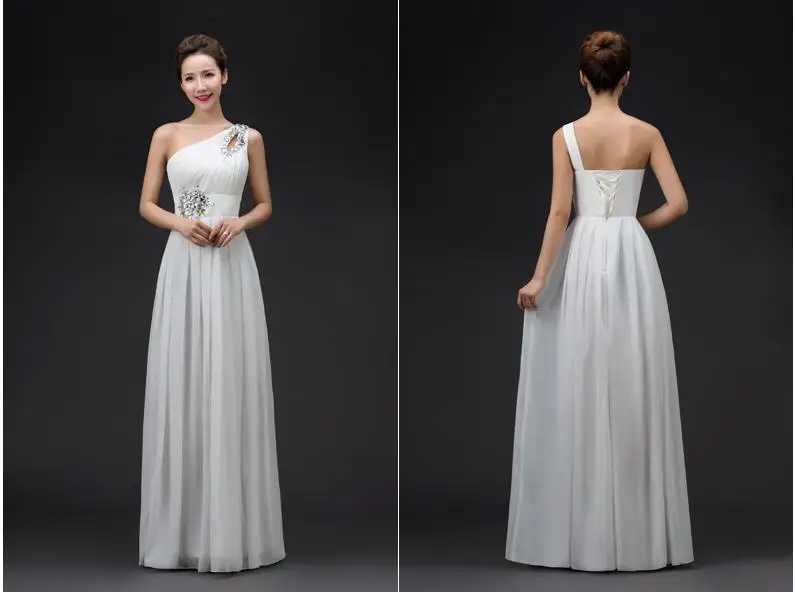 DongCMY 2017 new long design Evening dress party one shoulder vestido longo Lace-up plus size formal CG002 24