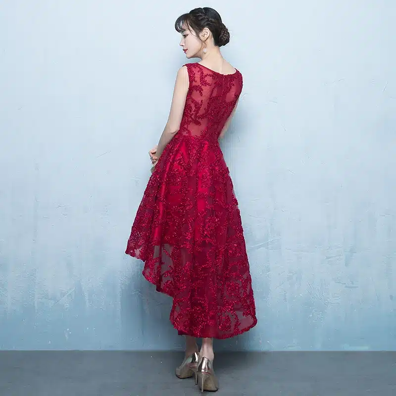 Suosikki Prom dress new summer elegant lace high low women formal evening dresses gown vestido de novia 4
