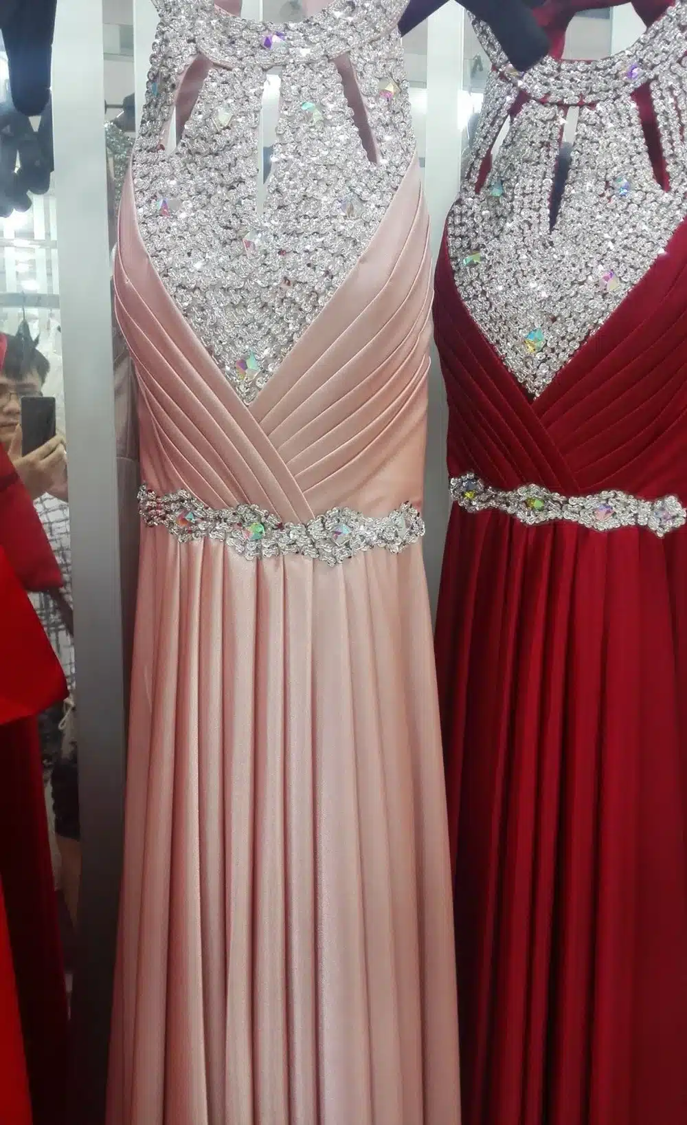 Evening Dress 2017 Free Shipping Floor-length Satin Sexy Formal Prom Party Gowns Elegant Long Evening Dresses 11