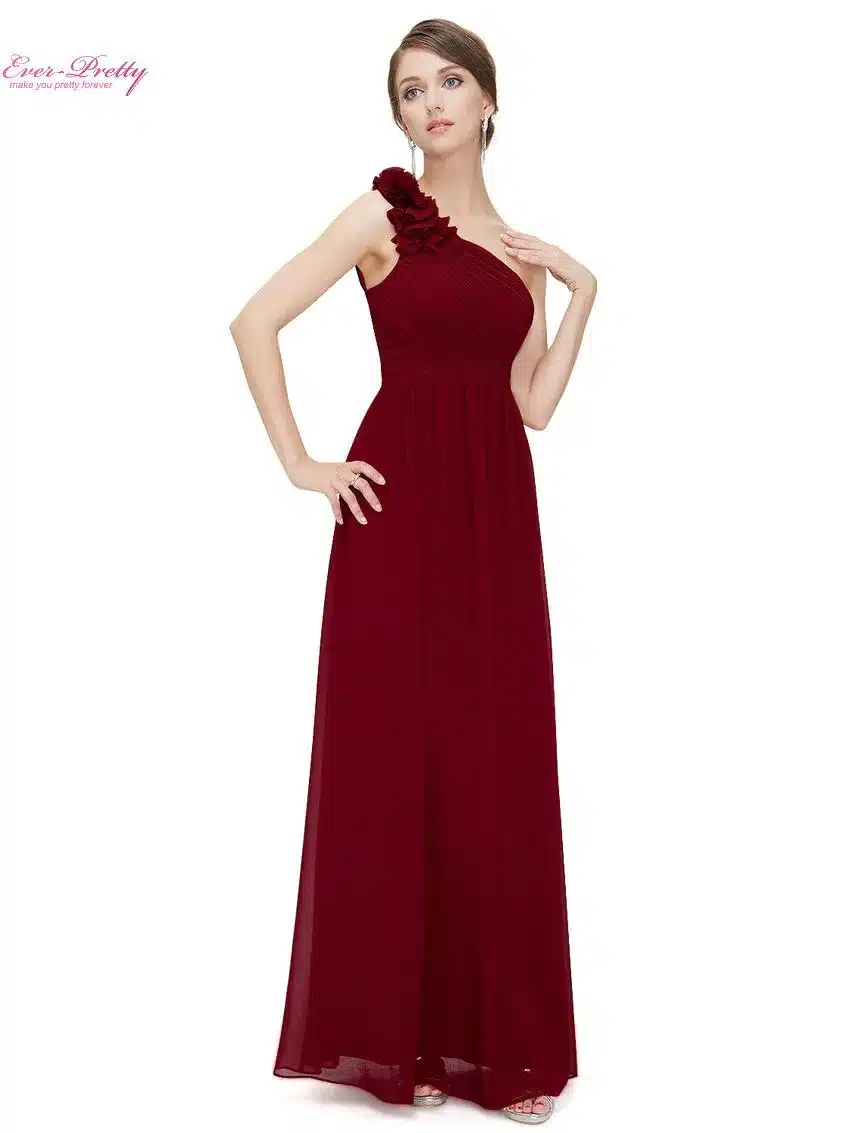 Bridesmaid Dresses Ever Pretty EP08237 One Shoulder Floral Padded Wedding Party Pregnant Dress Cheap Bridesmaid Dresses Under 50 31