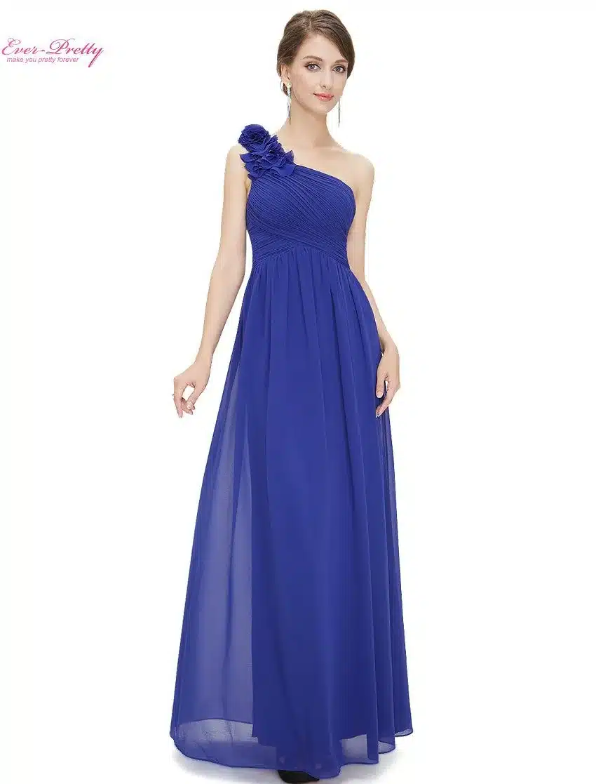 Bridesmaid Dresses Ever Pretty EP08237 One Shoulder Floral Padded Wedding Party Pregnant Dress Cheap Bridesmaid Dresses Under 50 33