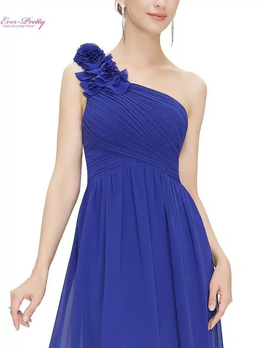 Bridesmaid Dresses Ever Pretty EP08237 One Shoulder Floral Padded Wedding Party Pregnant Dress Cheap Bridesmaid Dresses Under 50 36