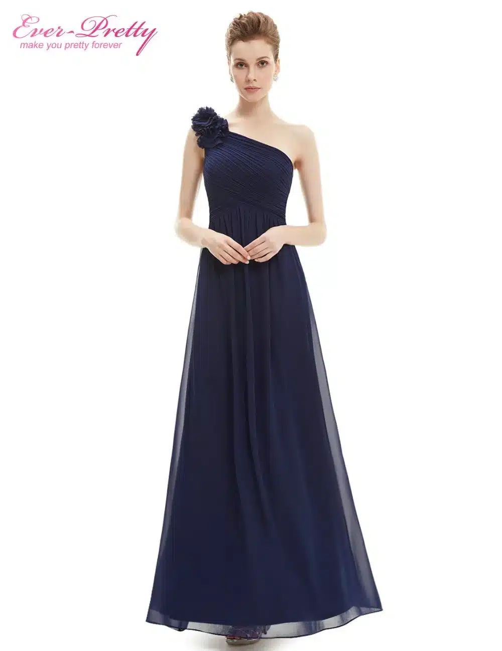 Bridesmaid Dresses Ever Pretty EP08237 One Shoulder Floral Padded Wedding Party Pregnant Dress Cheap Bridesmaid Dresses Under 50 42
