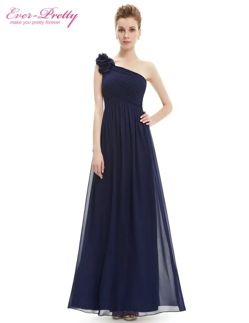 Bridesmaid Dresses Ever Pretty EP08237 One Shoulder Floral Padded Wedding Party Pregnant Dress Cheap Bridesmaid Dresses Under 50 44