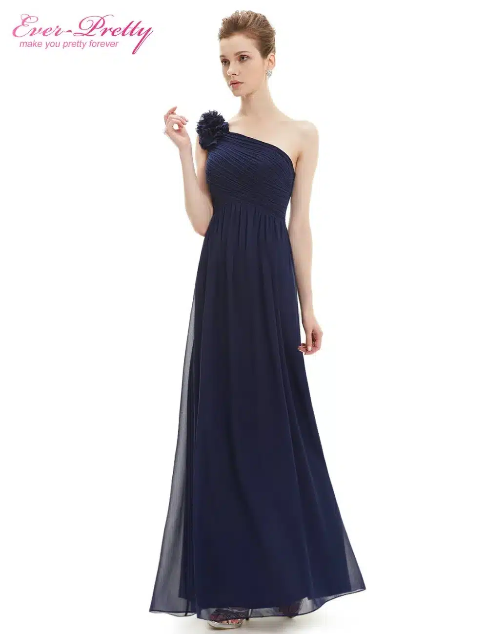 Bridesmaid Dresses Ever Pretty EP08237 One Shoulder Floral Padded Wedding Party Pregnant Dress Cheap Bridesmaid Dresses Under 50 45
