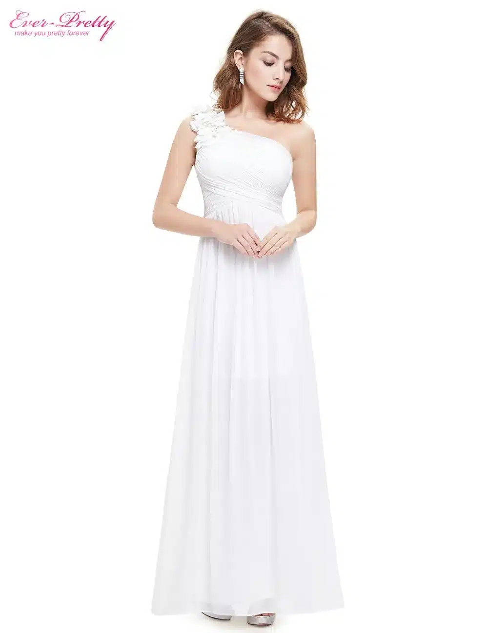 Bridesmaid Dresses Ever Pretty EP08237 One Shoulder Floral Padded Wedding Party Pregnant Dress Cheap Bridesmaid Dresses Under 50 46