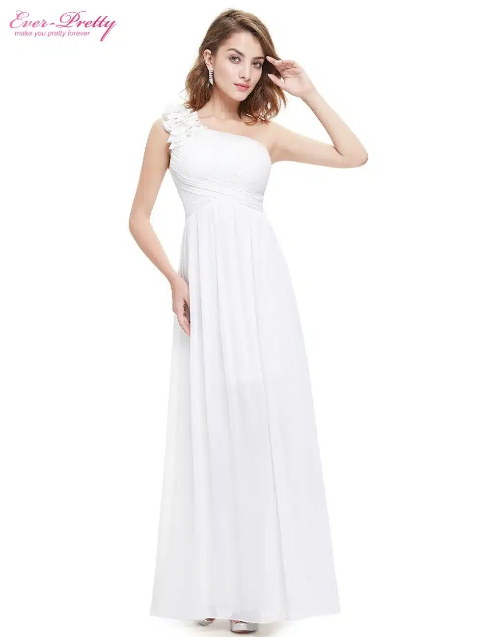 Bridesmaid Dresses Ever Pretty EP08237 One Shoulder Floral Padded Wedding Party Pregnant Dress Cheap Bridesmaid Dresses Under 50 48