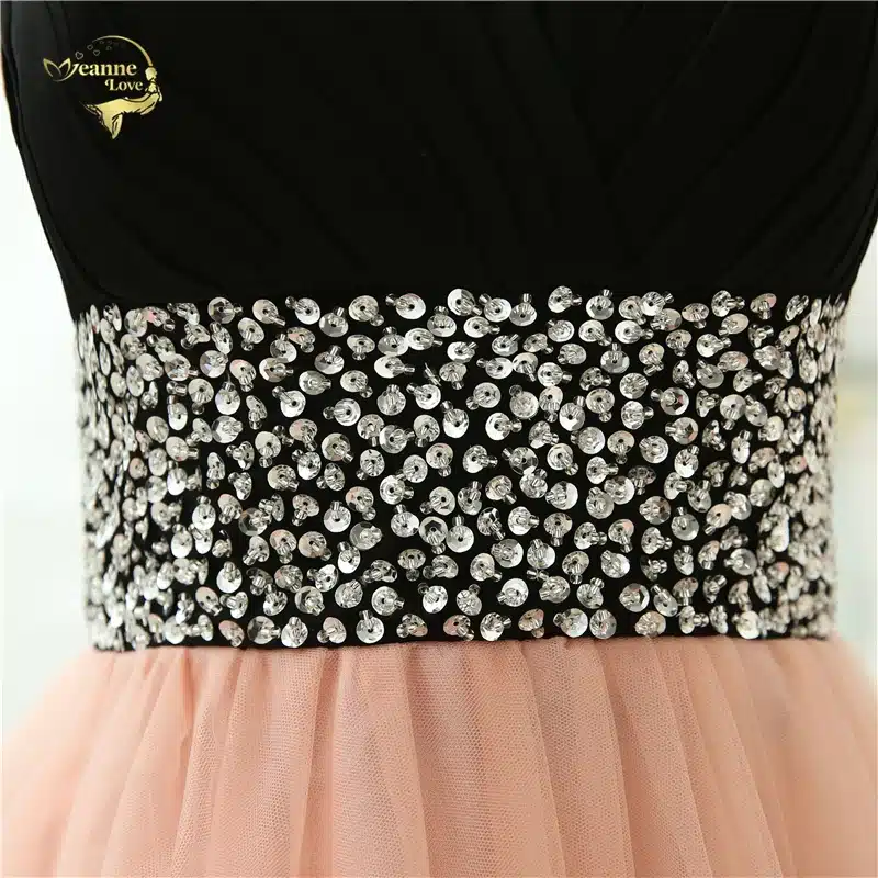 Sexy Low Cut Prom Gown Vestidos Sweetheart Beading Crystal Tulle Evening Gown A Line Formal Long Evening Dresses 2017 OL3356 16