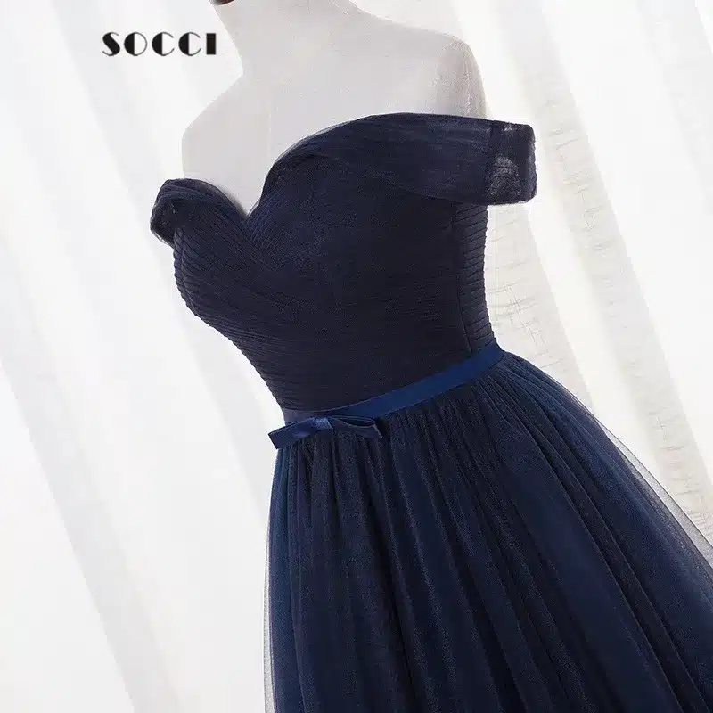 SOCCI Womens 2017 Sexy long Evening Dress A-line Cap Sleeve bride Formal Wedding party Dresses Female Host banquet Gowns 19
