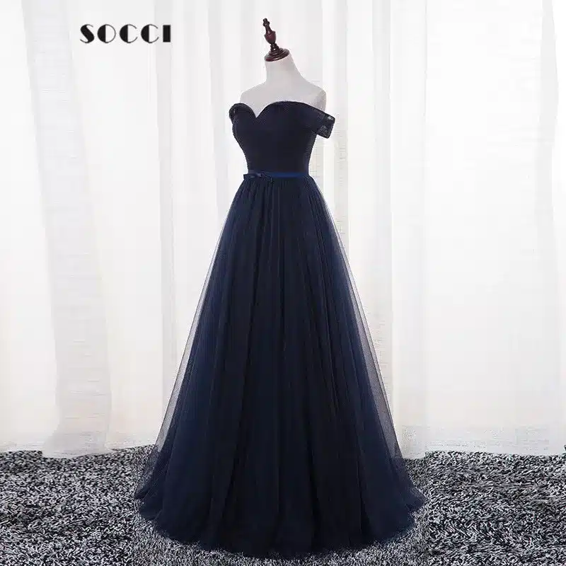 SOCCI Womens 2017 Sexy long Evening Dress A-line Cap Sleeve bride Formal Wedding party Dresses Female Host banquet Gowns 20