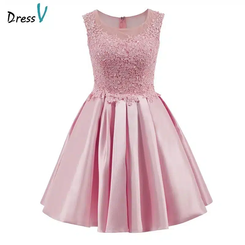 Dressv homecoming dress cheap peach a line mini appliques cocktail party dress above knee cheap gray short lace homecoming dress 3