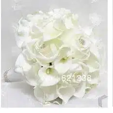 Free shipping Bride holding flowers, New arrival Romantic Wedding Colorful Rose Bride 's Bouquet,purple pink bridal bouquets 11