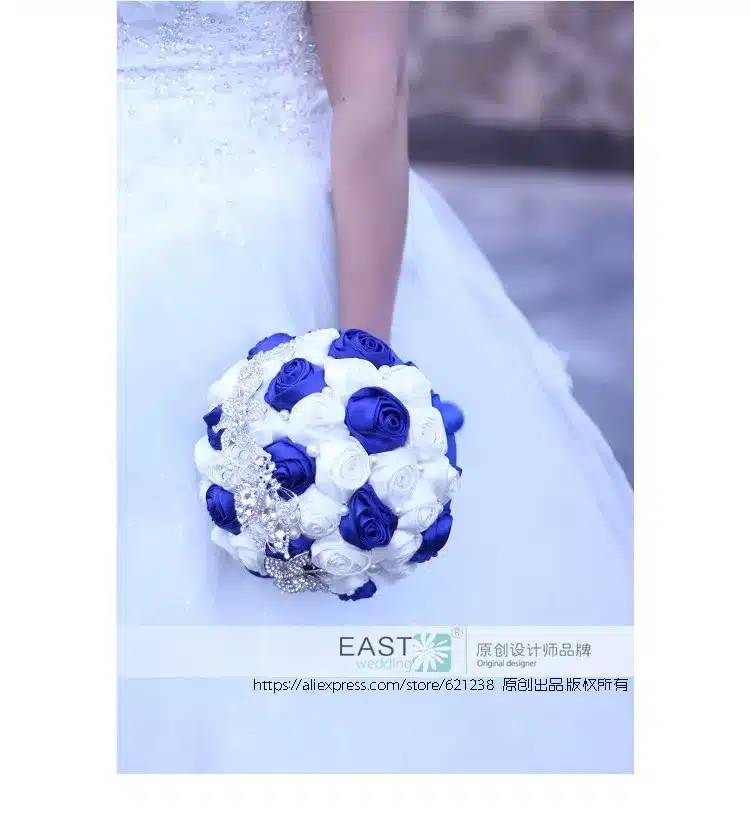 Free shipping Bride holding flowers, New arrival Romantic Wedding Colorful Rose Bride 's Bouquet,purple pink bridal bouquets 49