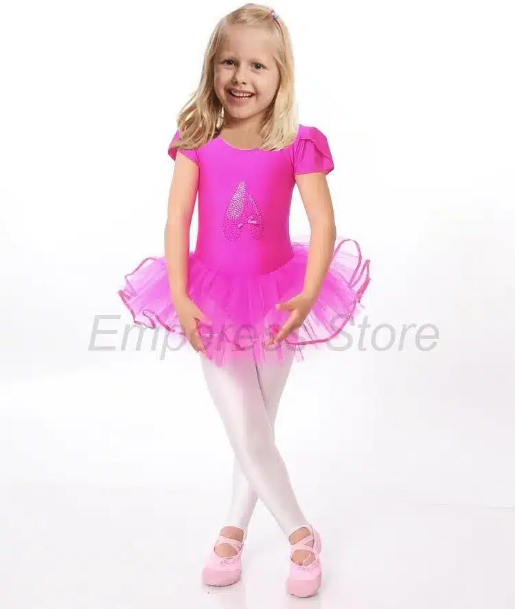 Flower Girls Ballet Dress For Children Girl Dance Clothing Kids Ballet Costumes For Girls Dance Leotard Girl Dancewear 3 Color 11