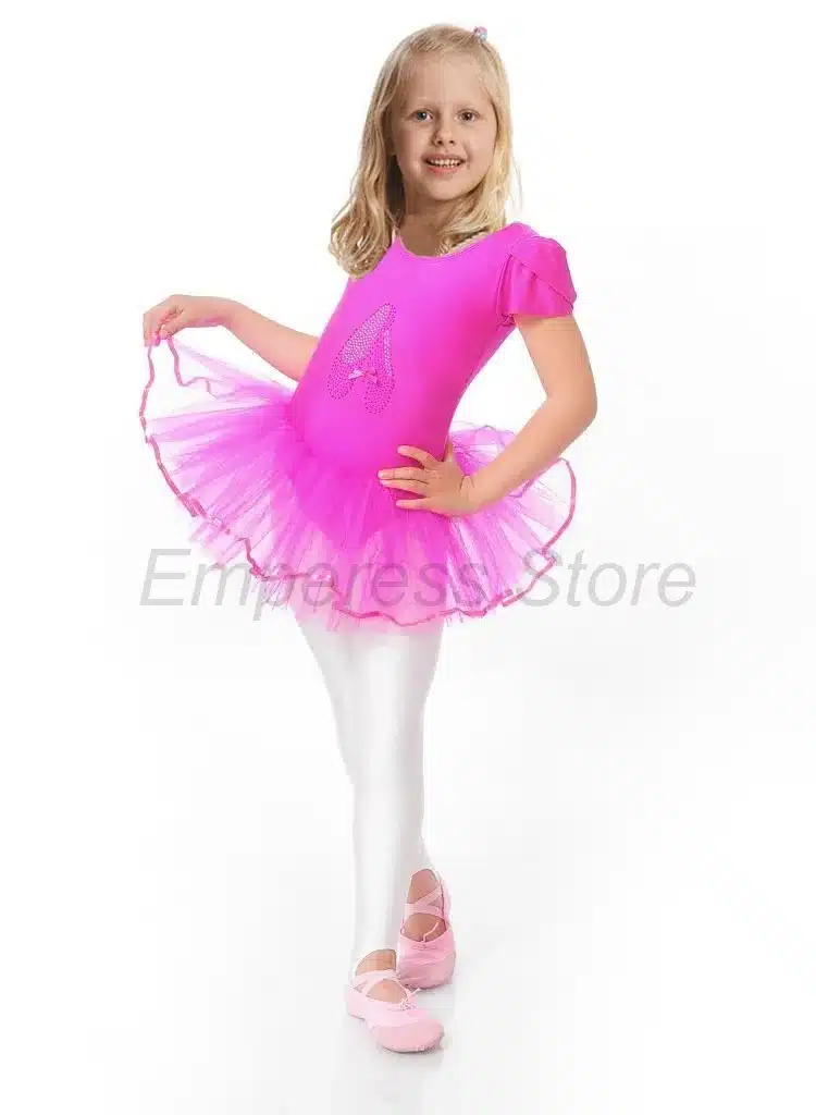 Flower Girls Ballet Dress For Children Girl Dance Clothing Kids Ballet Costumes For Girls Dance Leotard Girl Dancewear 3 Color 12