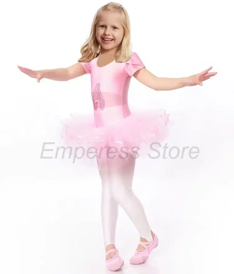 Flower Girls Ballet Dress For Children Girl Dance Clothing Kids Ballet Costumes For Girls Dance Leotard Girl Dancewear 3 Color 16