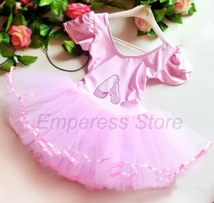 Flower Girls Ballet Dress For Children Girl Dance Clothing Kids Ballet Costumes For Girls Dance Leotard Girl Dancewear 3 Color 19
