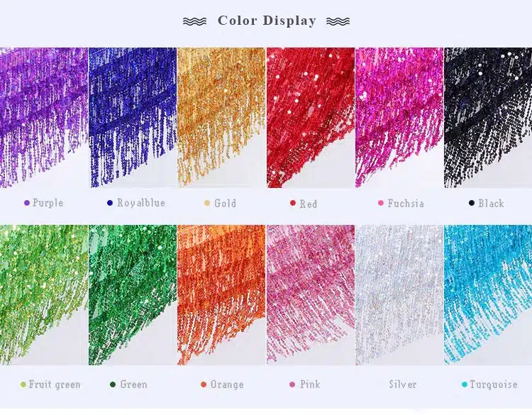 12 Colors Women Belly Dance Clothing Accessories Tassel Belts Belly Dance Hip Scarf Sequins Belt 2