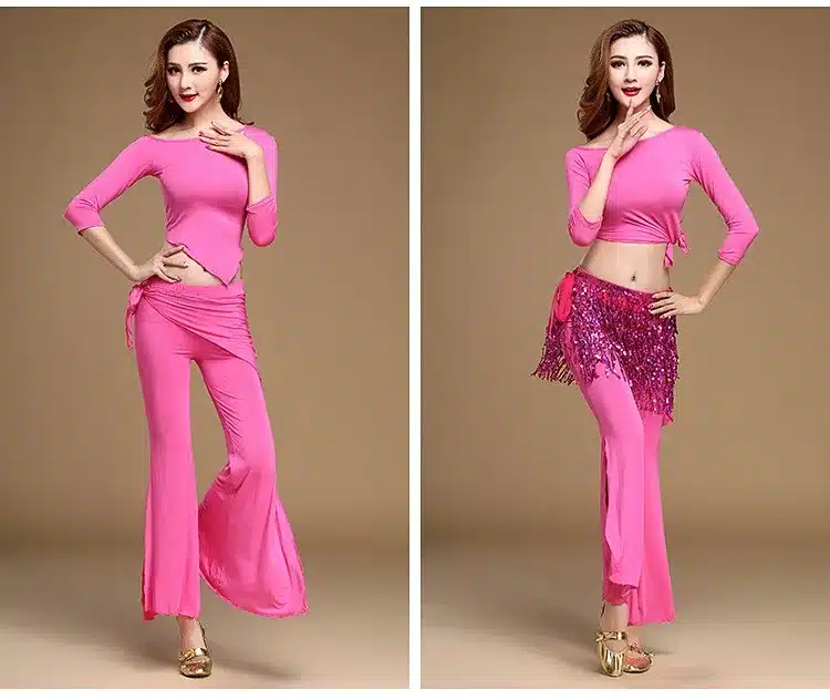 12 Colors Women Belly Dance Clothing Accessories Tassel Belts Belly Dance Hip Scarf Sequins Belt 15