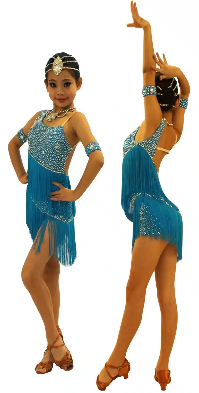 Latin Dance Skirt For Children 2017 New Tassel Sumba Latin Competition Dancing Dress High Quality Girls Latin Fringe Skirt 17