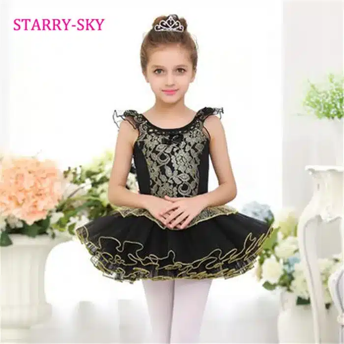 New Arrival Kids Girls Black Classic Ballet Tutu Skirt Dress Customized Ballet Dancewear Dresses Dance Tutu Dress Leotard 9