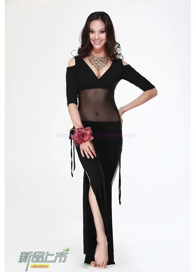 2016 HOT SALE!Half Sleeves belly dance set 3pcs top trouser and hip scarf for women belly dance suit 5colors M L XL 30