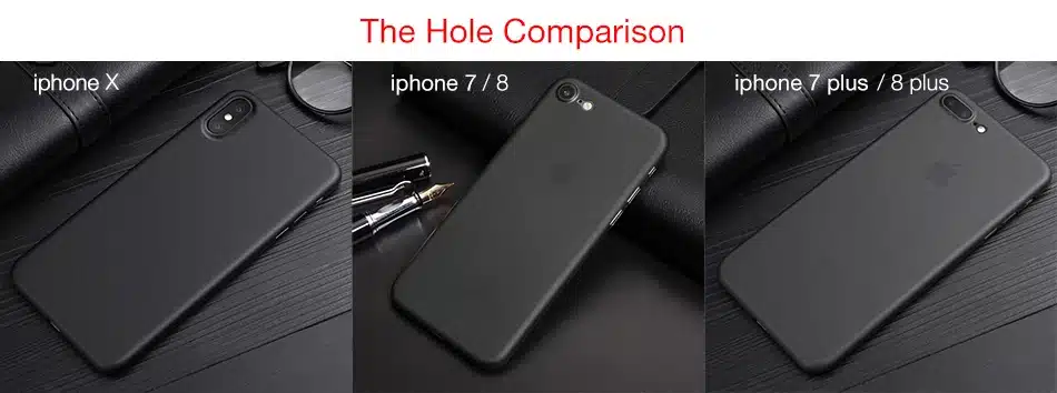 CAFELE Original NEW case for iphone X cases Ultra Thin 6 colors PP Fashion Transparent back case for Apple iphone 7 8 plus shell 5