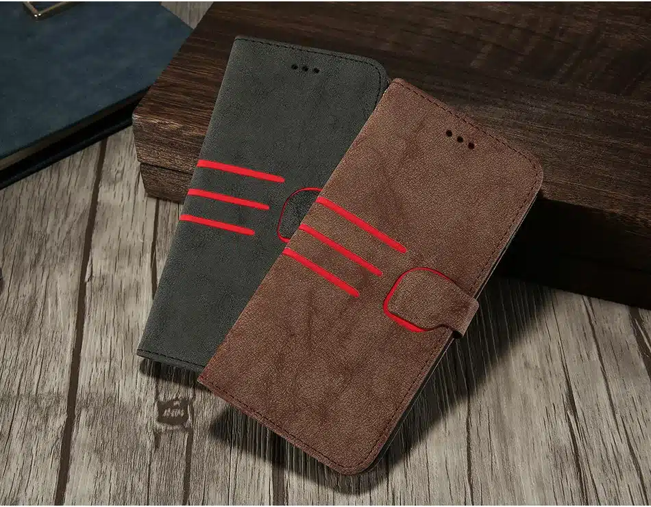KISSCASE Matte PU Leather Cover For iPhone 6 6s Phone Case Wallet Holster Magnetic Buckle Covers For iPhone 7 8 Plus Case 6