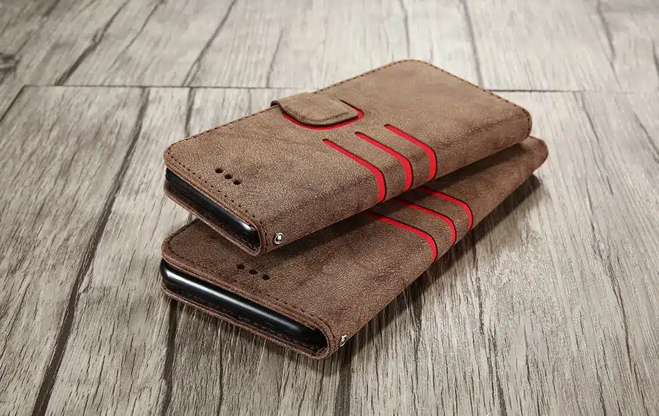 KISSCASE Matte PU Leather Cover For iPhone 6 6s Phone Case Wallet Holster Magnetic Buckle Covers For iPhone 7 8 Plus Case 13