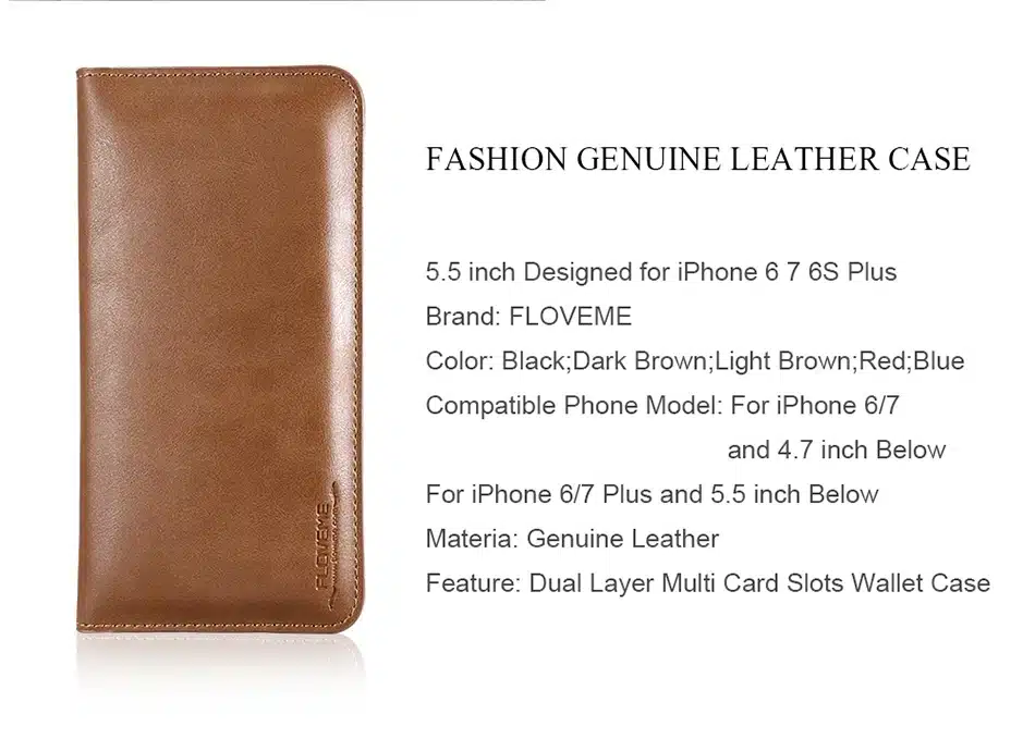 FLOVEME Leather Wallet Case For Samsung Galaxy Note 8 S8 S8 Plus S7 S6 Edge 5.5 Inch Cases For iPhone X 8 7 6 6S Plus Phone Bags 16