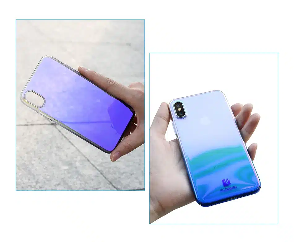 FLOVEME Changing Color Clear Case For iPhone X Case Mobile Phone Accessories For iPhone 8 7 6 6s Plus iPhone 5 5S Case 13