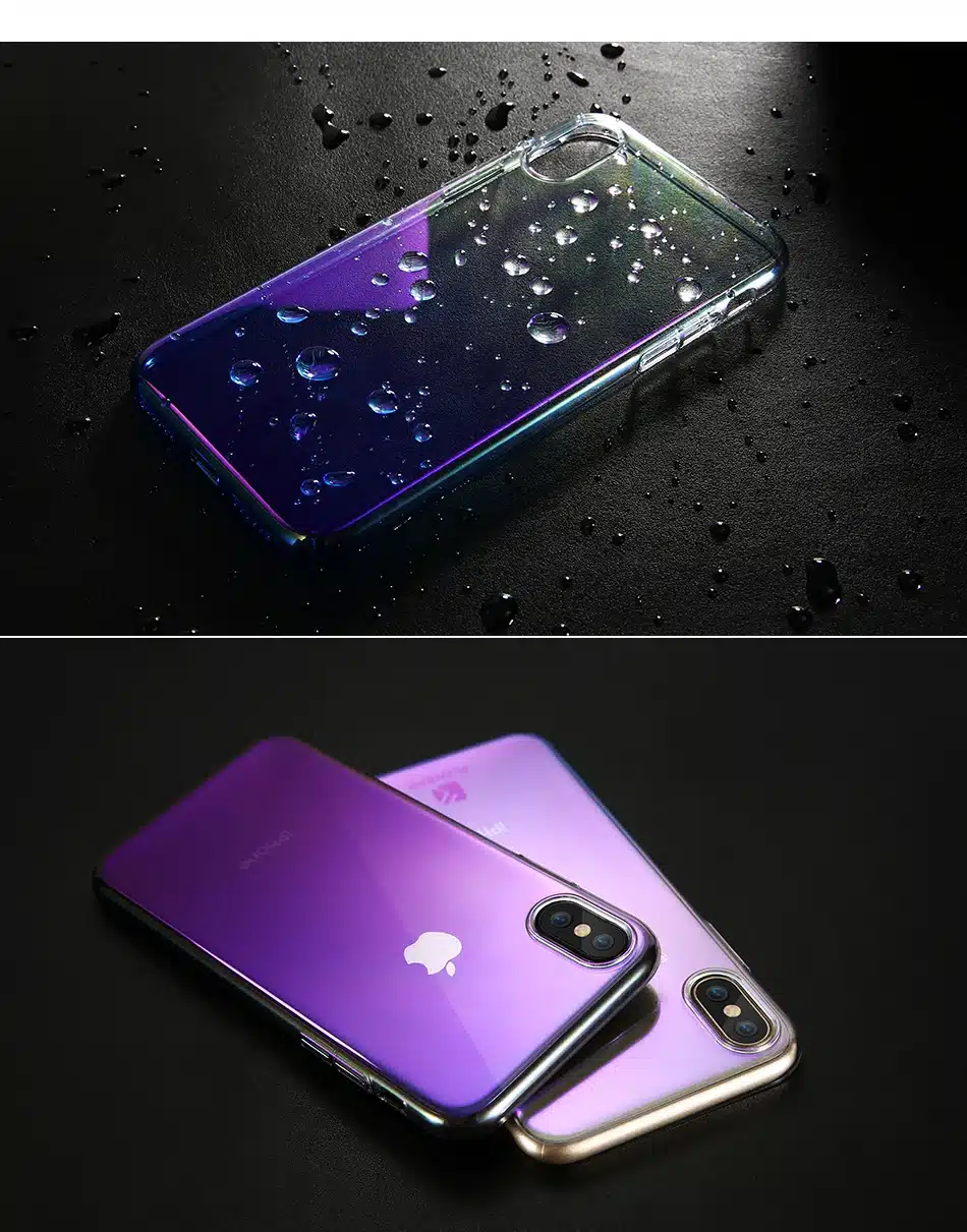 FLOVEME Changing Color Clear Case For iPhone X Case Mobile Phone Accessories For iPhone 8 7 6 6s Plus iPhone 5 5S Case 14