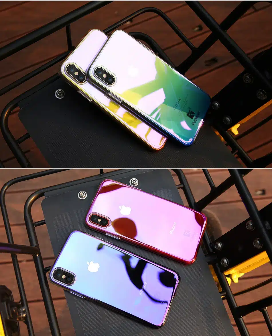 FLOVEME Changing Color Clear Case For iPhone X Case Mobile Phone Accessories For iPhone 8 7 6 6s Plus iPhone 5 5S Case 16