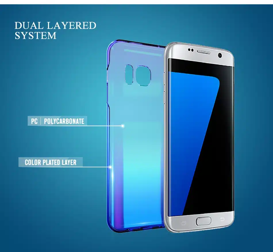 FLOVEME Cool Blue Ray Plastic Case For Samsung Galaxy S7 S8 s8 Plus S7 S6 Edge Case A5 A3 2017 Protective Cover For Galaxy S8 11