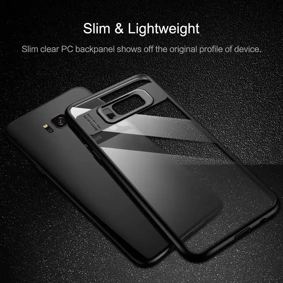 For Samsung Galaxy S8 Case, ROCK Full Protective Slim TPU & Acrylic Transparent Back Cover Case for Samsung Galaxy S8 plus Case 5