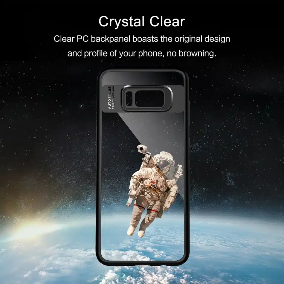For Samsung Galaxy S8 Case, ROCK Full Protective Slim TPU & Acrylic Transparent Back Cover Case for Samsung Galaxy S8 plus Case 7