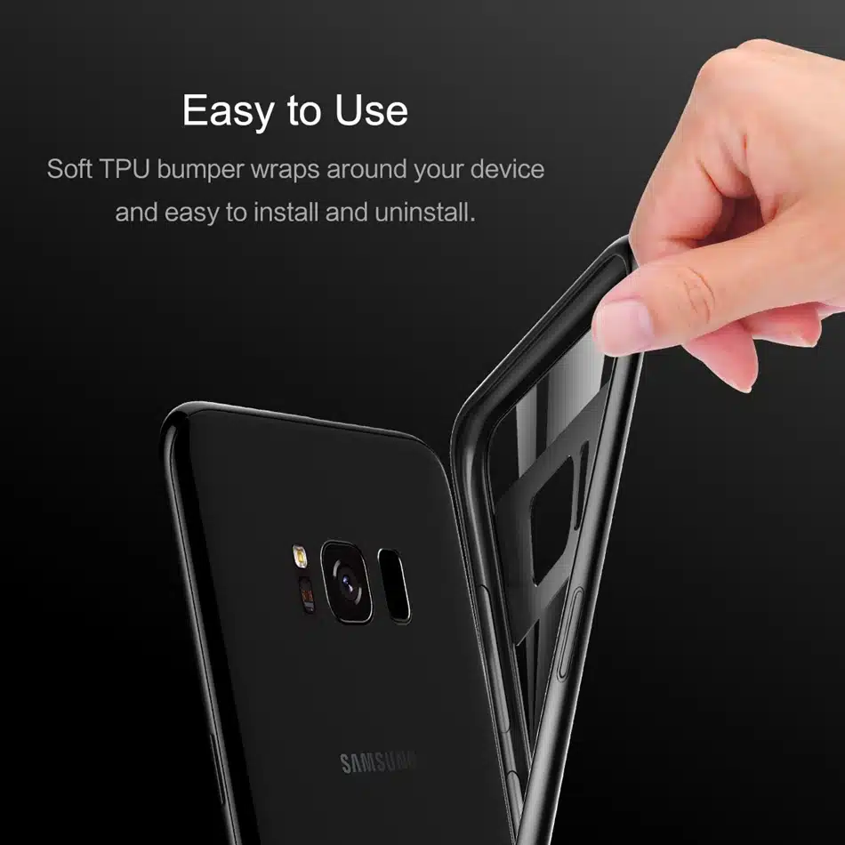 For Samsung Galaxy S8 Case, ROCK Full Protective Slim TPU & Acrylic Transparent Back Cover Case for Samsung Galaxy S8 plus Case 10