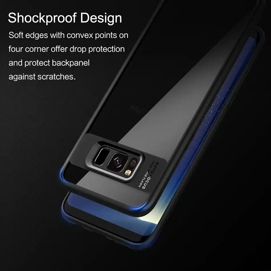 For Samsung Galaxy S8 Case, ROCK Full Protective Slim TPU & Acrylic Transparent Back Cover Case for Samsung Galaxy S8 plus Case 11