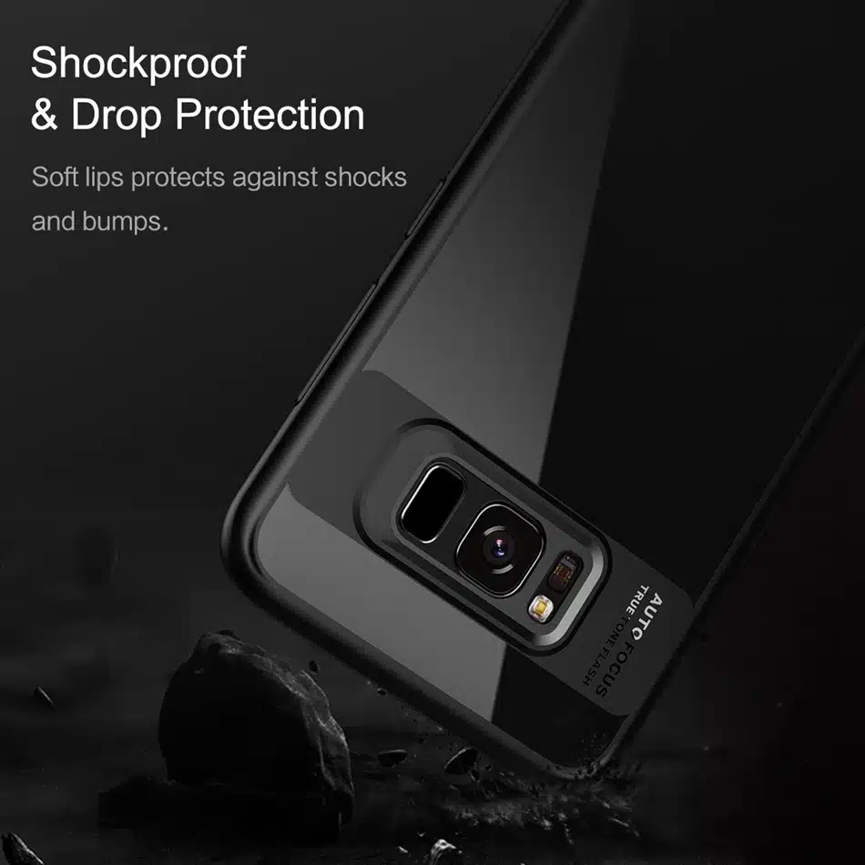 For Samsung Galaxy S8 Case, ROCK Full Protective Slim TPU & Acrylic Transparent Back Cover Case for Samsung Galaxy S8 plus Case 13