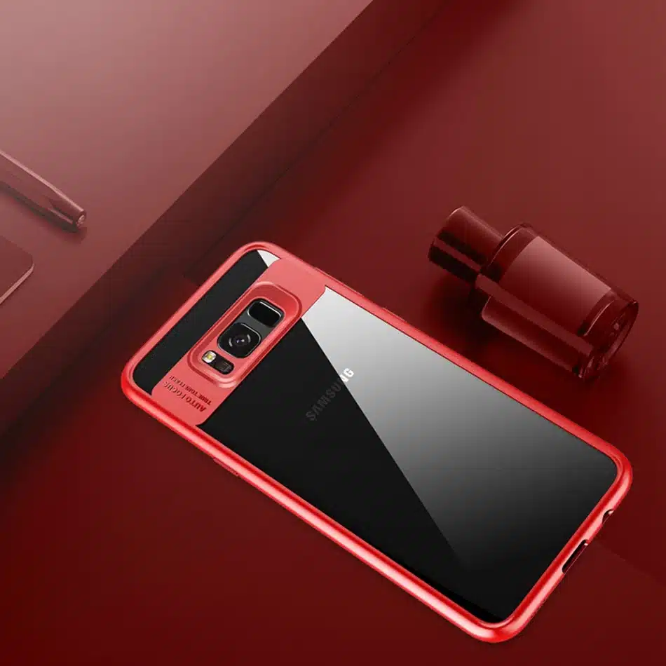 For Samsung Galaxy S8 Case, ROCK Full Protective Slim TPU & Acrylic Transparent Back Cover Case for Samsung Galaxy S8 plus Case 18
