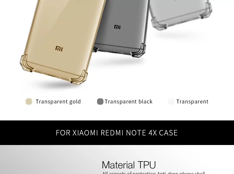 Pzoz redmi note 4x case silicone luxury Anti-knock xiaomi redmi note4x Cover Transparent Clear Protective xiomi note 4x 3gb 32gb 5