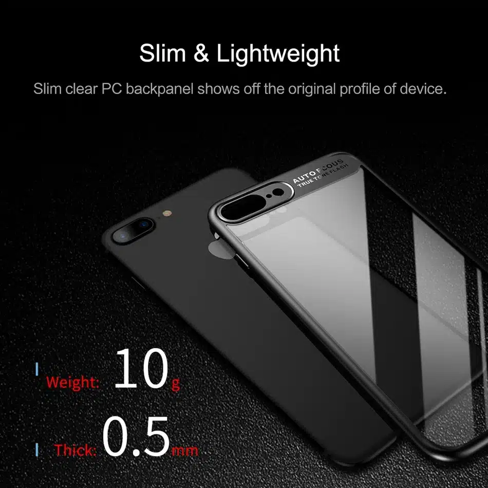 ROCK Slim Case for iPhone 7 6 6s plus, Transparent PC & TPU Silicone for iPhone Cover Coque for iPhone7 Case 5