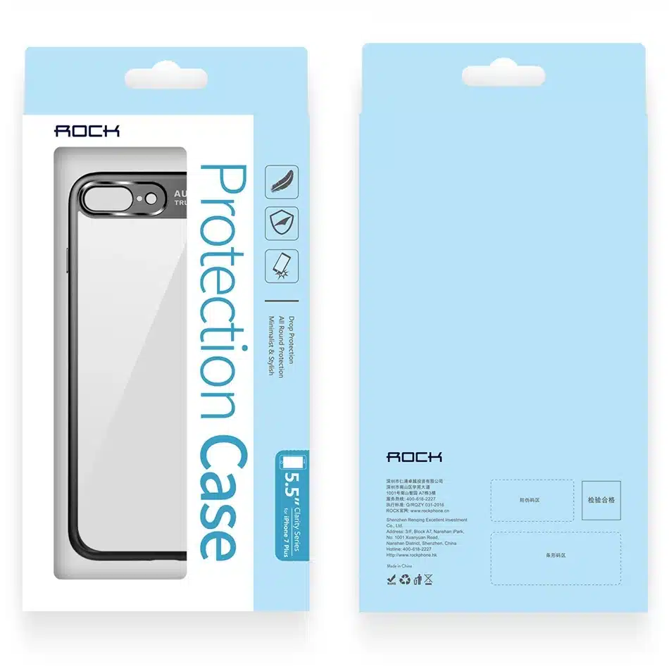 ROCK Slim Case for iPhone 7 6 6s plus, Transparent PC & TPU Silicone for iPhone Cover Coque for iPhone7 Case 20